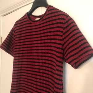 Zara striped fitted dress